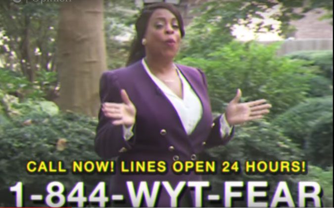 Niecy Nash urges White people to call 1-844-WYT-FEAR hotline not 911 (video)