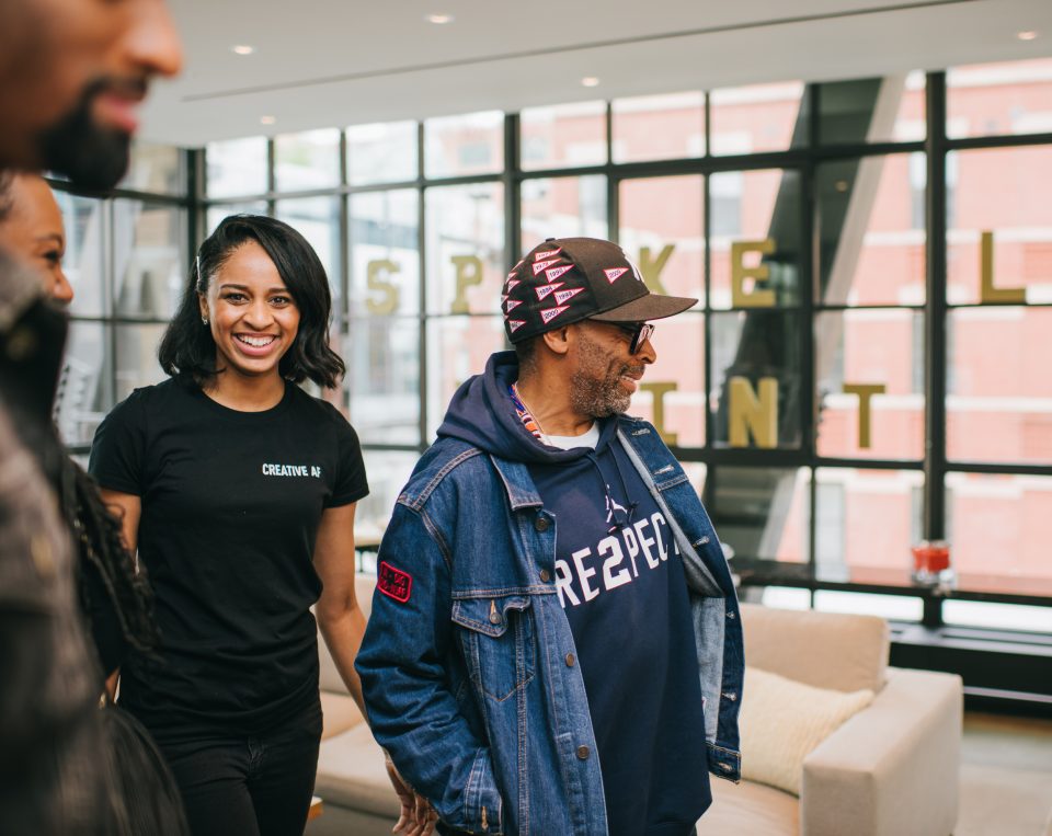 Imani Ellis and Spike Lee Photo Credit: Chi Chi Agbim