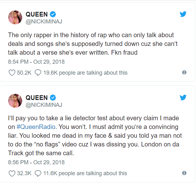 Full-scale war: Cardi B and Nicki Minaj blast each other on social media, radio