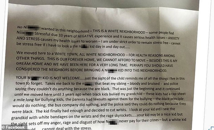 Indiana woman tells neighbors their 'N-word' kid not welcome, catches a case