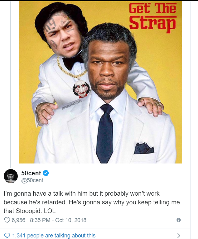 50 Cent shuns jailed Tekashi 6ix9ine: 'Don't call me, call ya momma'