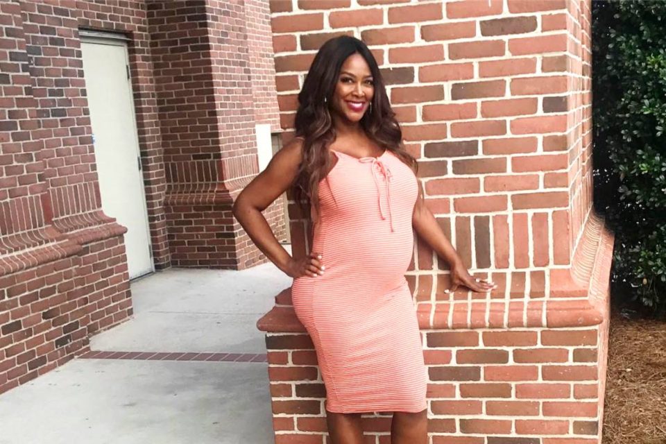 Kenya Moore gives birth and proves RHOA naysayers wrong by being happy