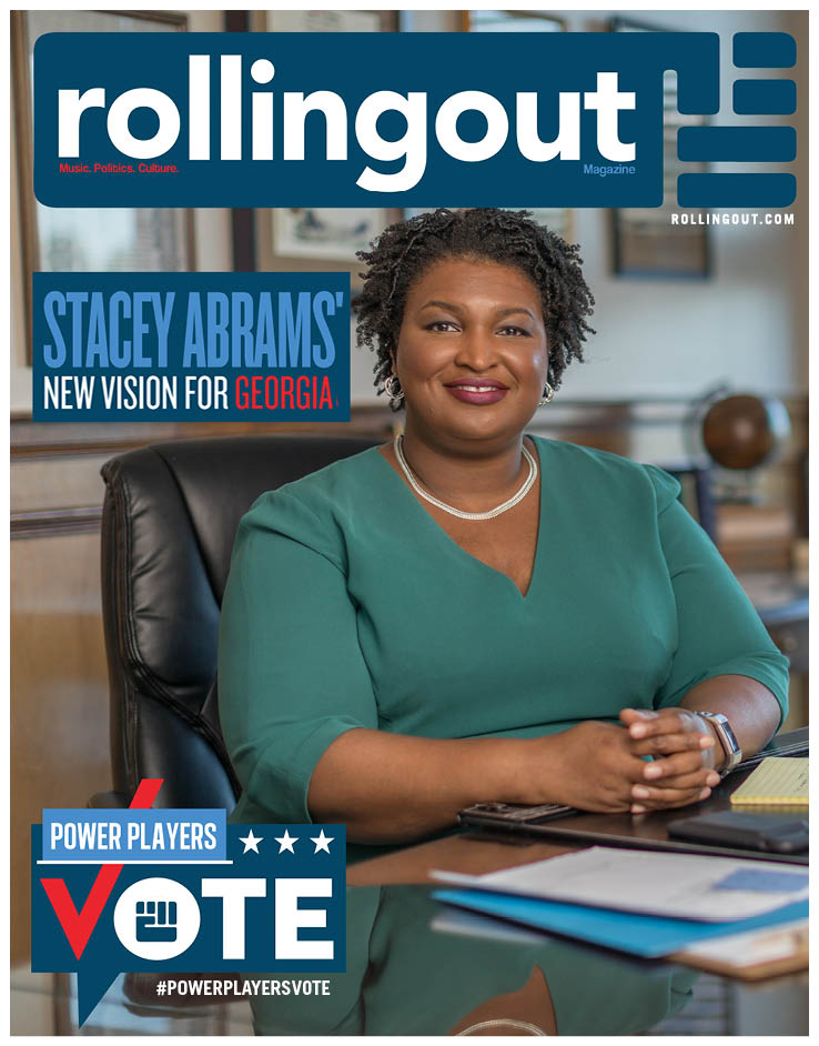 Stacey Abrams graces the cover of this week's edition of 'rolling out'