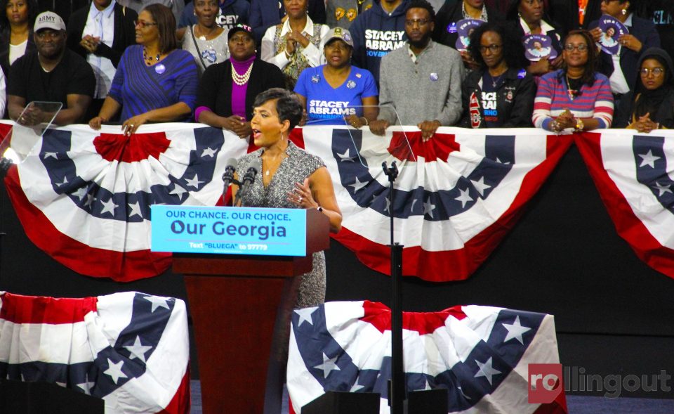 Barack Obama blasts Donald Trump, Brian Kemp while stumping for Stacey Abrams