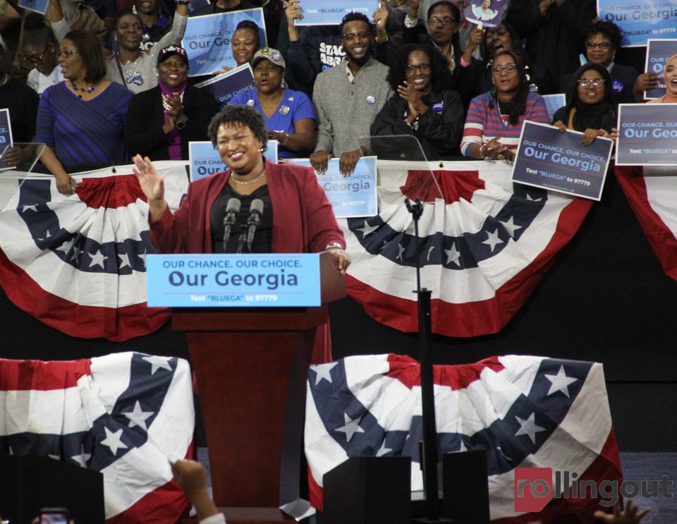 Barack Obama blasts Donald Trump, Brian Kemp while stumping for Stacey Abrams