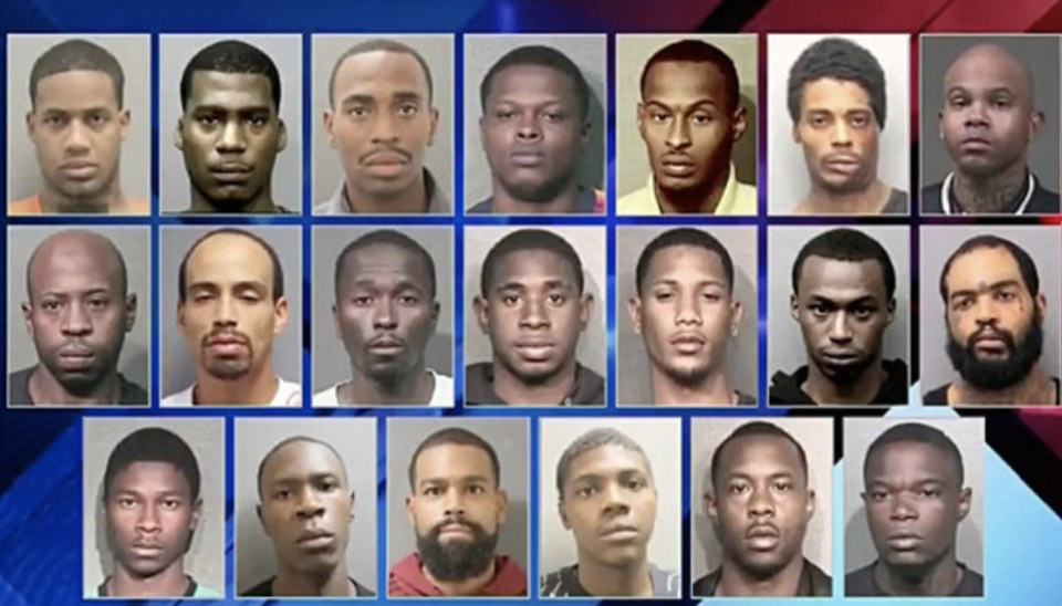 20 alleged gang members arrested for brandishing guns in a rap video