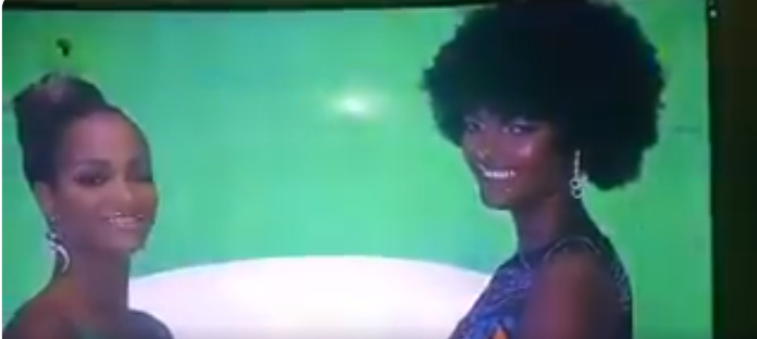 Miss Africa's hair catches on fire after winning pageant (video)