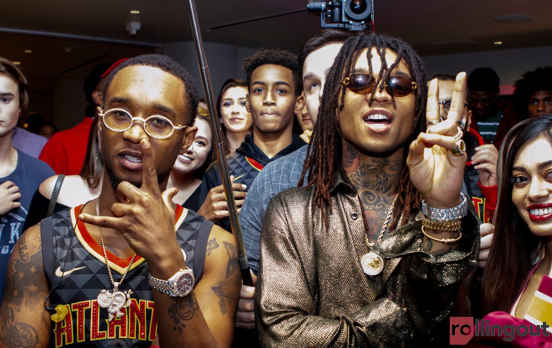 Rae Sremmurd 'swangs' with Atlanta Hawks' fans during special performance