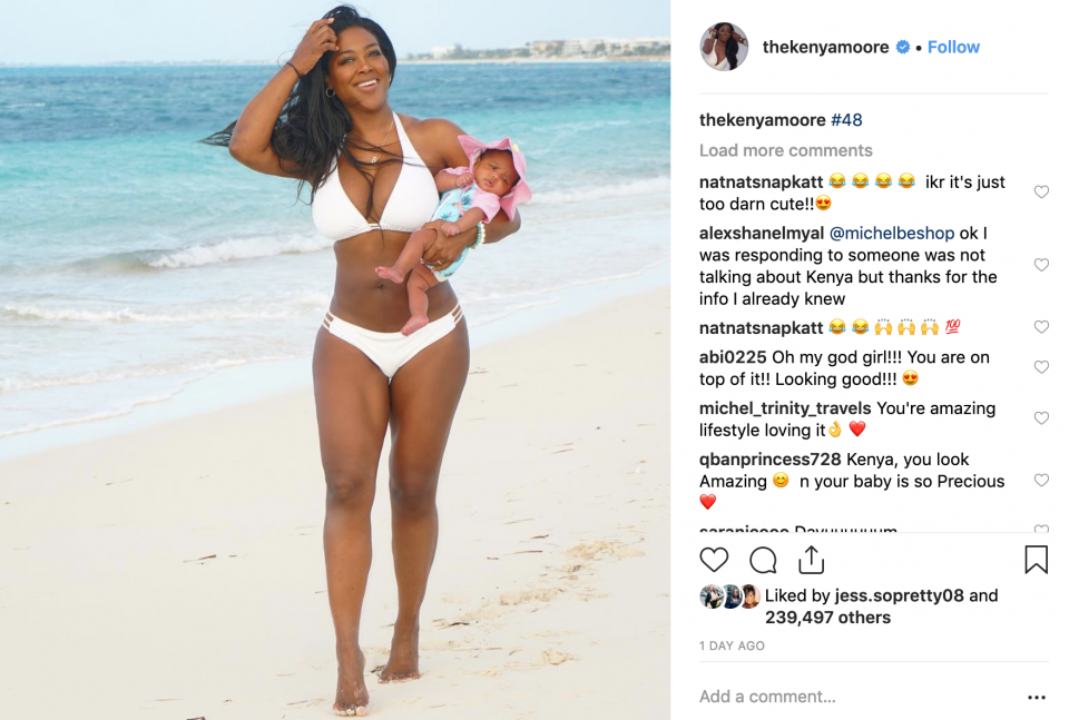 48 and fabulous: Kenya Moore slays motherhood and a bikini