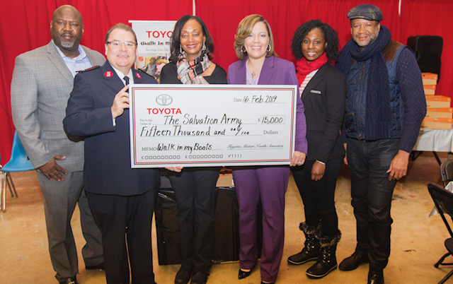 Toyota donates boots to Baltimore families with 'Walk In My Boots' program