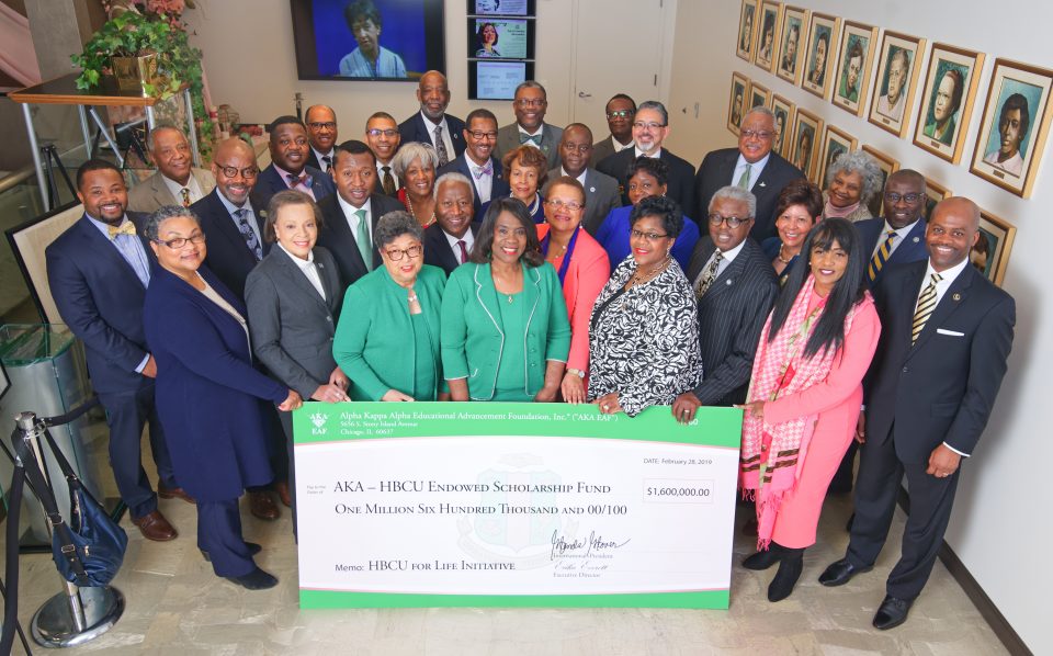 AKAs close out Black History Month by presenting $1.6M to HBCUs