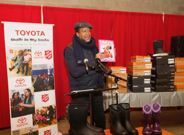Toyota donates boots to Baltimore families with 'Walk In My Boots' program