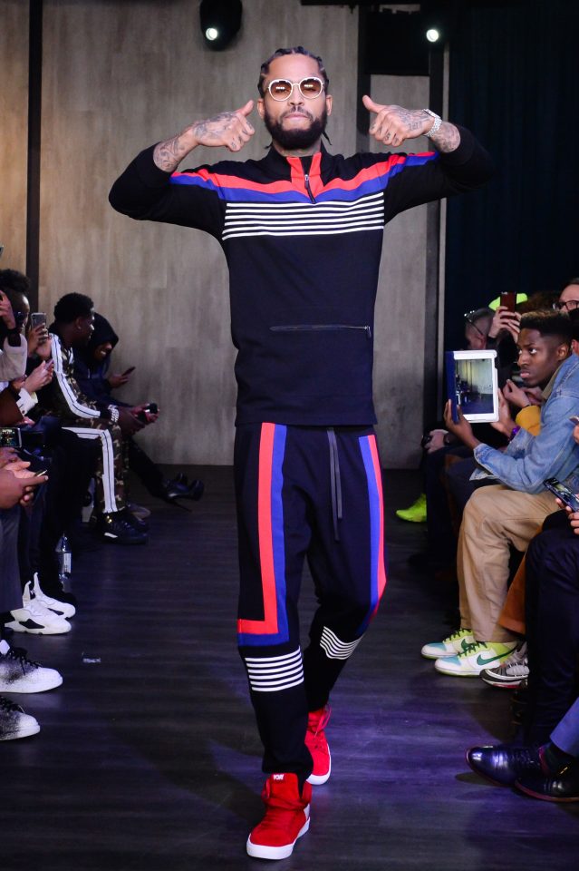 Harlem rapper Dave East lights up the runway at NYFW