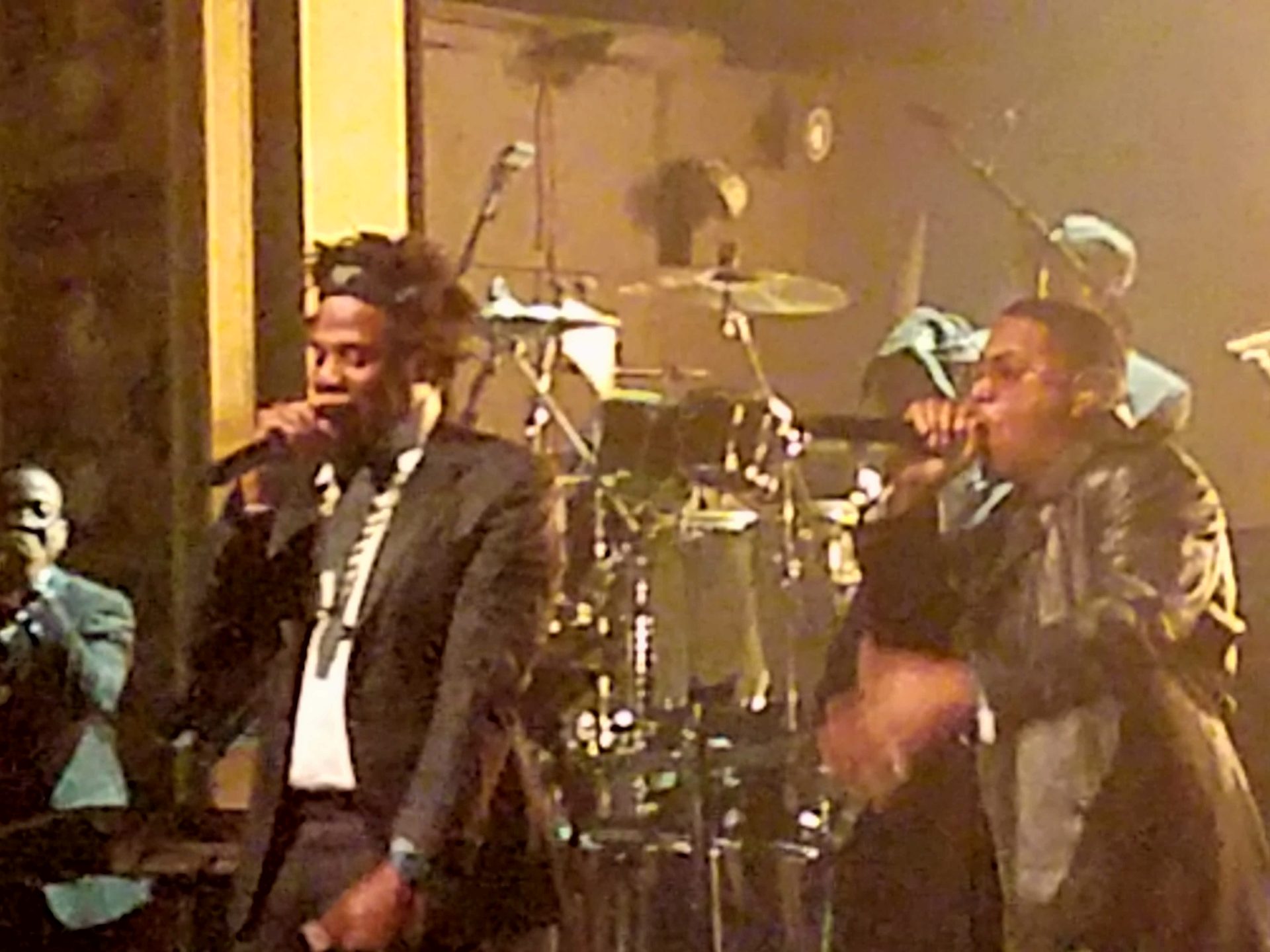 Jay-Z performs with Nas at Webster Hall grand re-opening (Photo by Derrel Jazz Johnson of Steed Media Service)