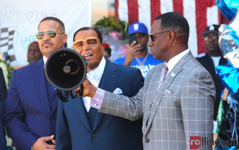 Minister Farrakhan gives powerful tribute to Nipsey Hussle at Marathon Store