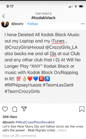 Kodak Black bashed and banned by radio stations for disrespecting Lauren London