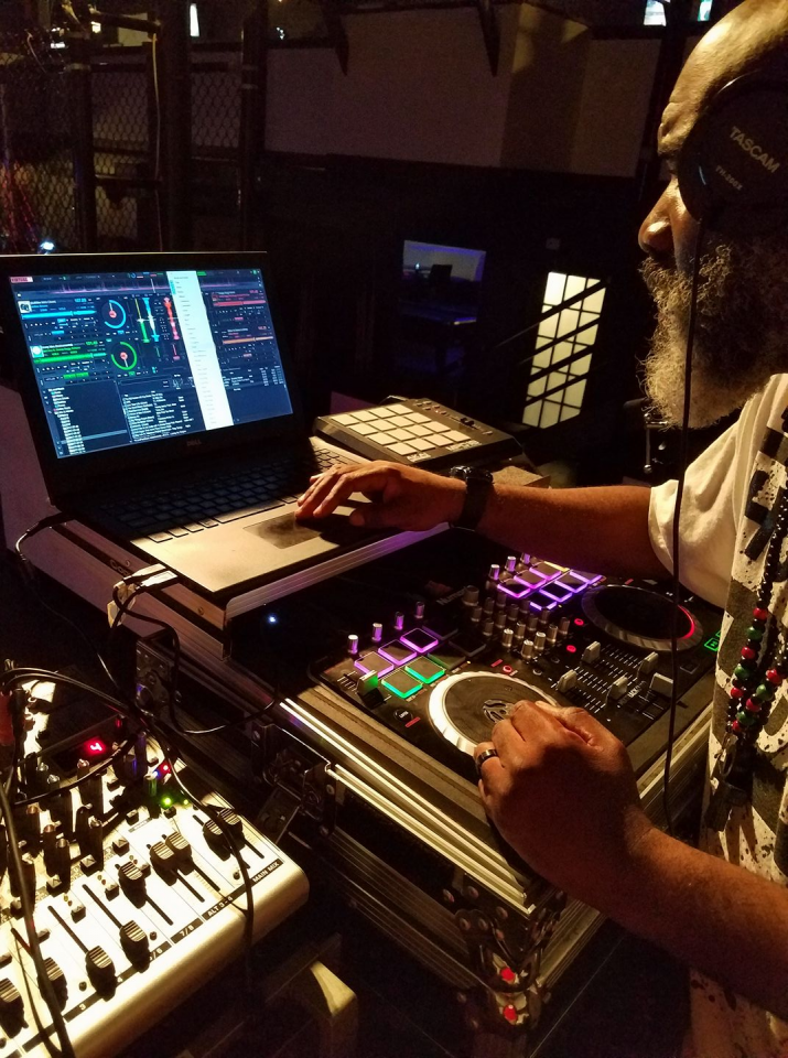 Johnnie Judah masters the crowd, mixing records for over a decade