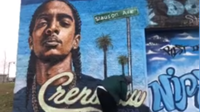 Police permit White girl to deface Nipsey Hussle mural in Connecticut