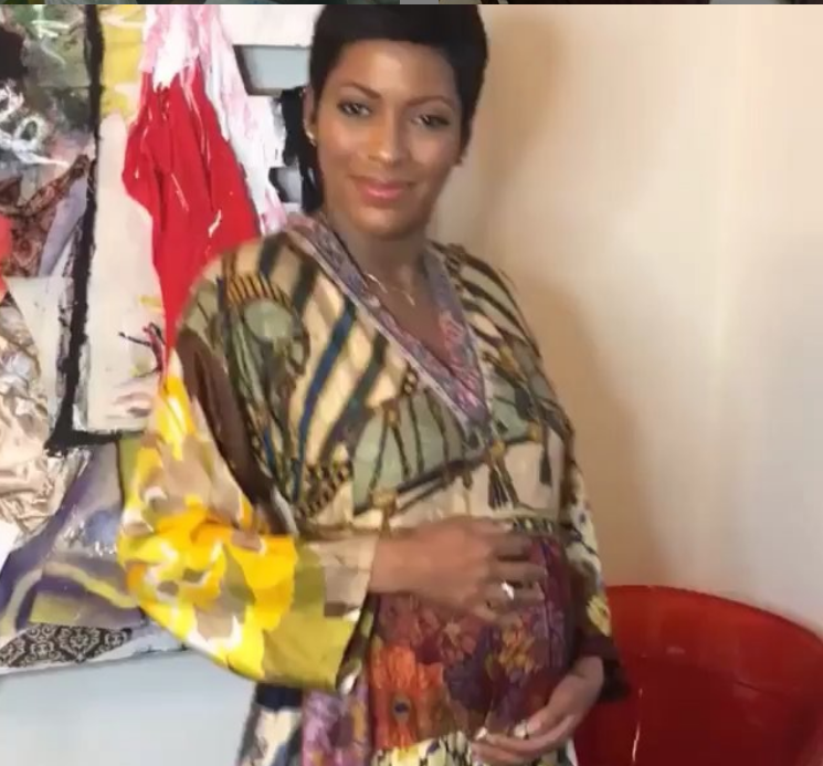 Tamron Hall shows off newborn (photos)