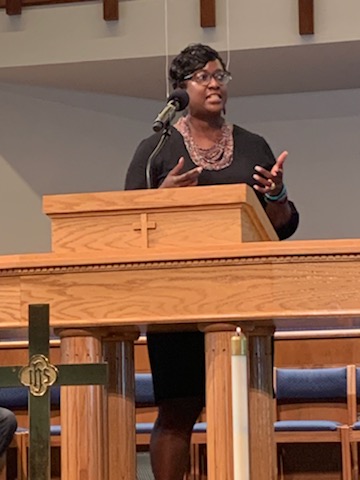 Dr. Toni Ingram uses technology to connect with her congregation