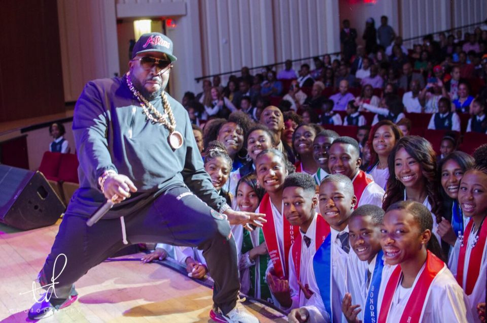 Mase, Big Boi and Phylicia Rashad surprise graduates at Ron Clark Academy