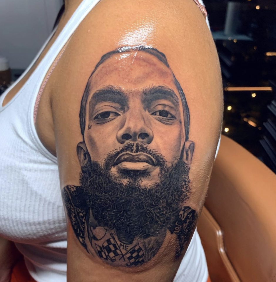 Nipsey Hussle's sister shows off new tattoo in honor of the late rapper