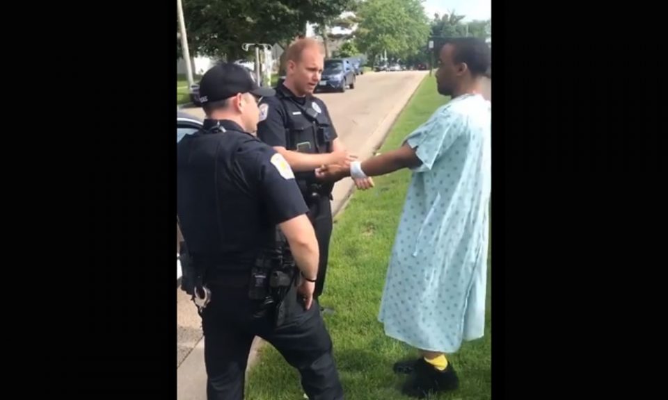 Man says he was arrested for being hospitalized while Black