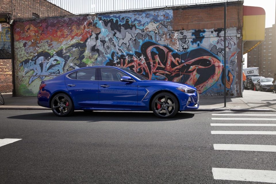 Buckle up for a fast, fun ride in the all-new Genesis G70 Sport