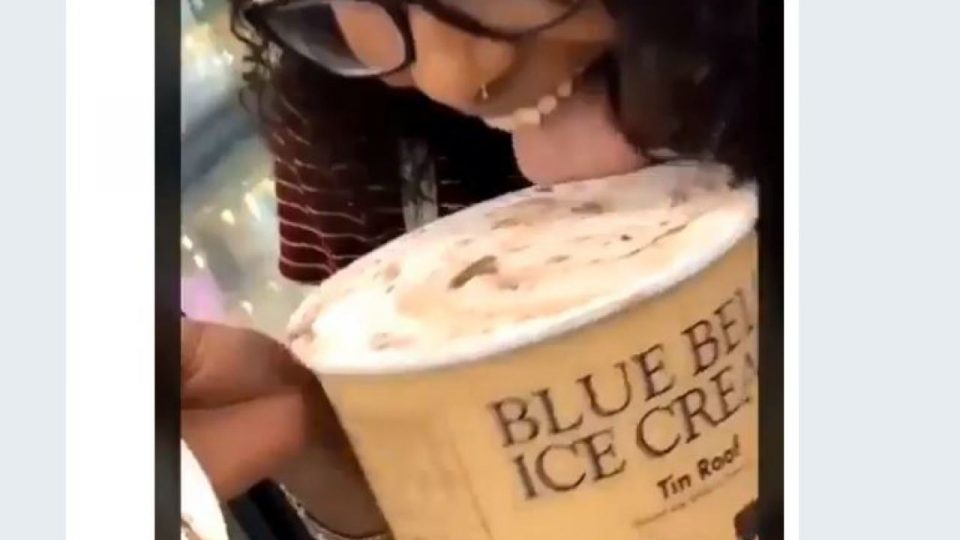 Woman faces 20 years in prison for licking ice cream at Walmart (video)