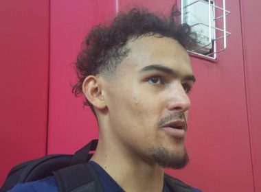 Trae Young of Atlanta Hawks (Photo by Derrel Johnson of Steed Media Service)