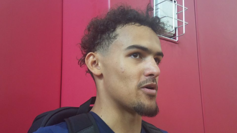 Trae Young of Atlanta Hawks (Photo by Derrel Johnson of Steed Media Service)