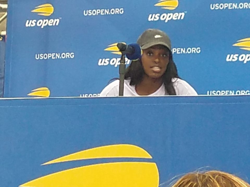 Tennis star Sloane Stephens at 2019 US Open (Photo by Derrel Johnson for Steed Media Service)
