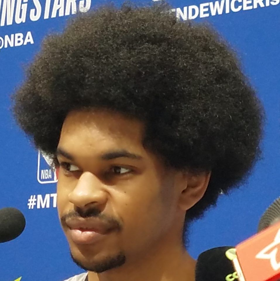 Jarrett Allen of the Brooklyn Nets (Photo by Derrel Johnson of Steed Media Service)