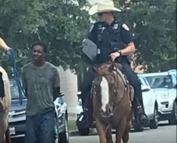 Galveston police apologize for leading Black man on a leash through the streets