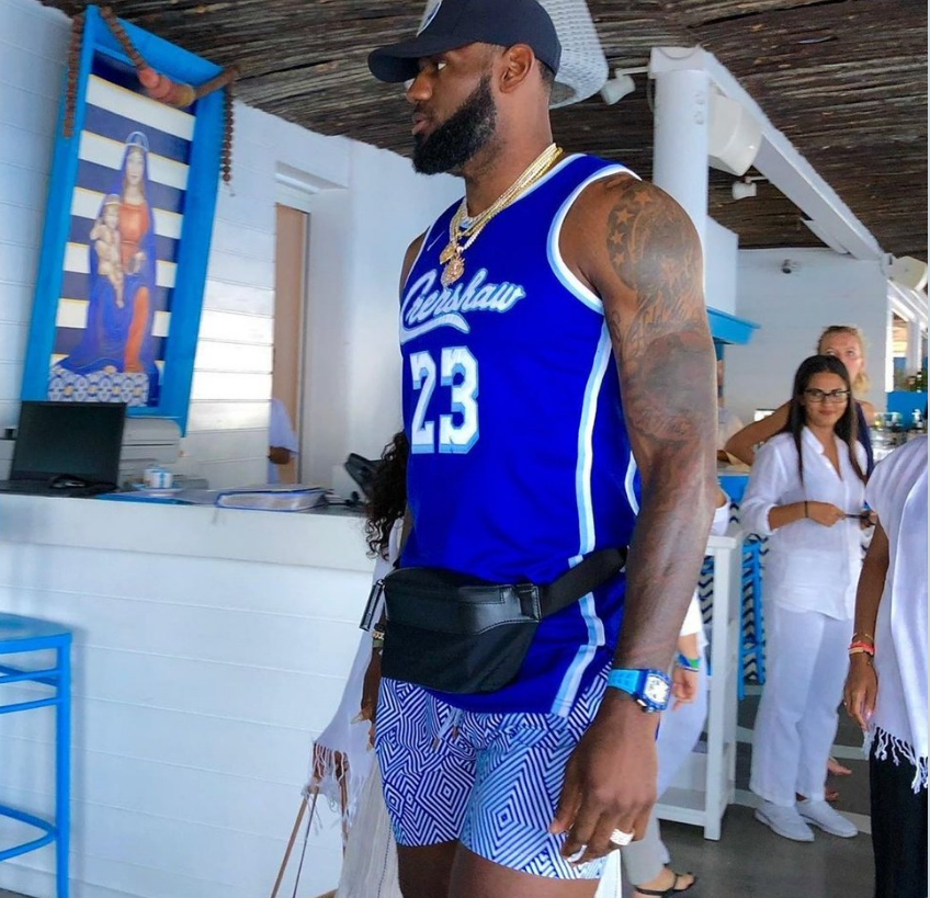 lebron james uniform shorts