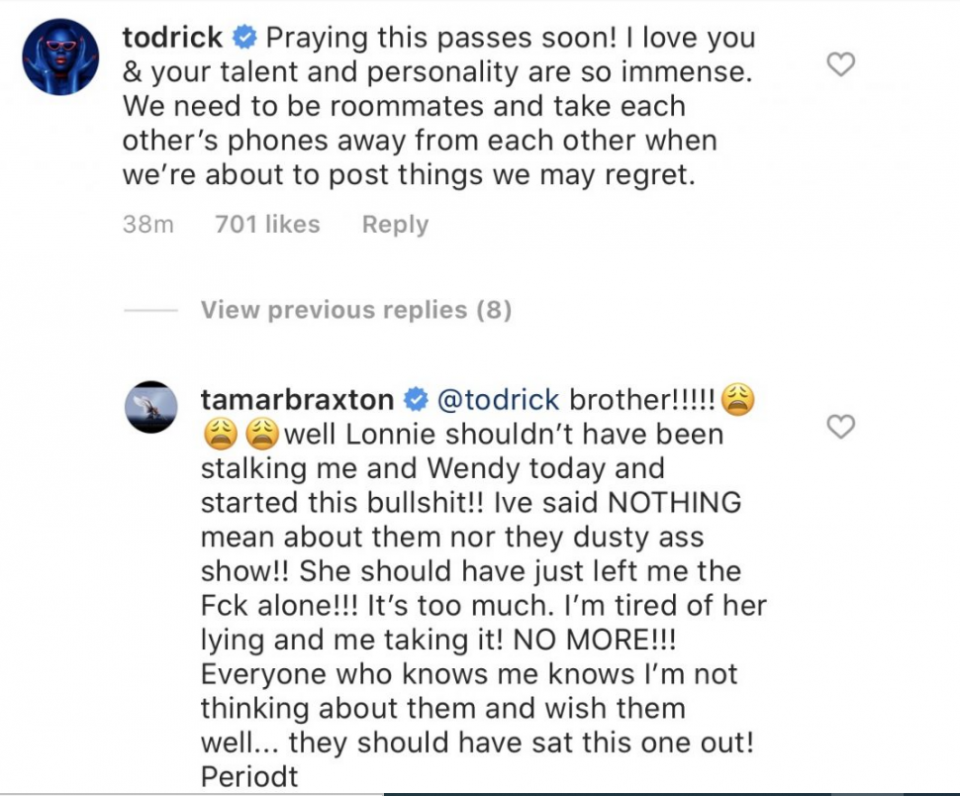 Tamar Braxton says she has proof that Loni Love got her fired from 'The Real'