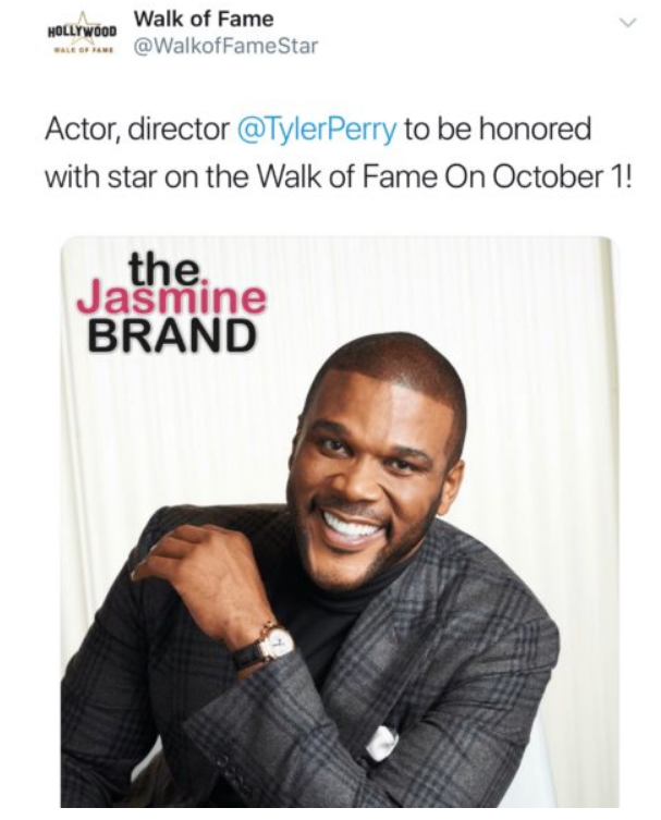 Tyler Perry to be honored with star on Hollywood Walk of Fame (photo)