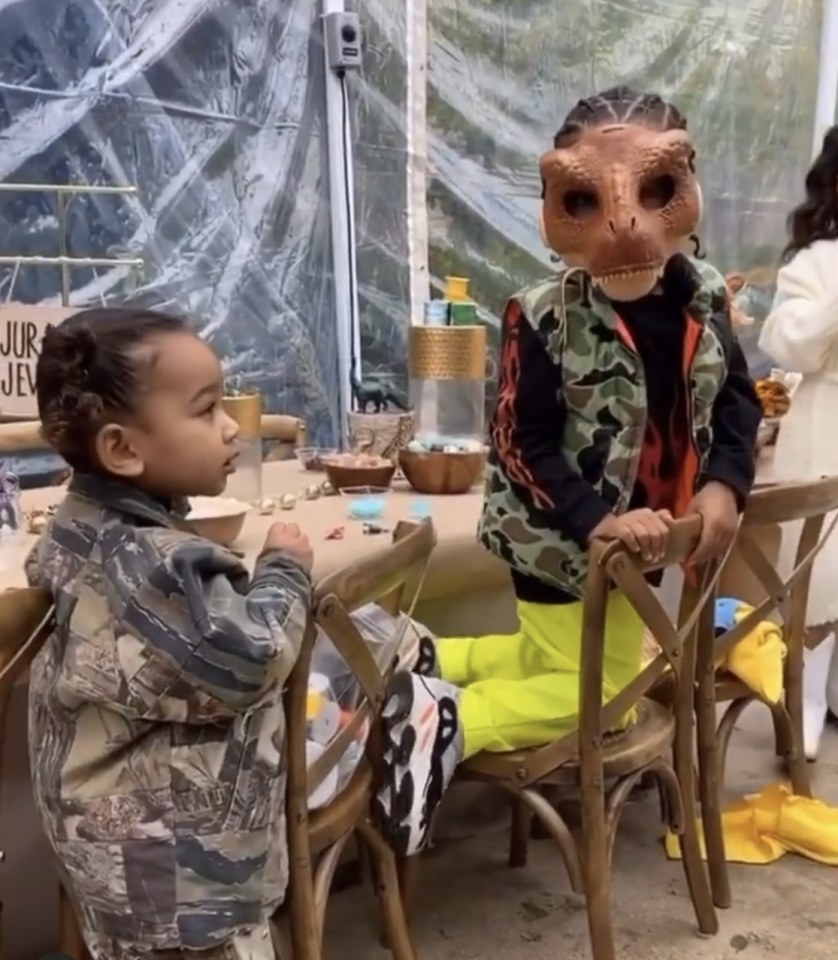 Kim Kardashian gave Saint West a dinosaur-themed birthday party (photos)