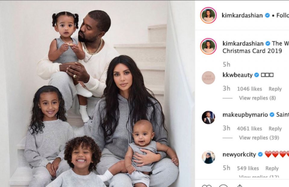 Why Kim Kardashian had to photoshop 1 of her kids into family Christmas card