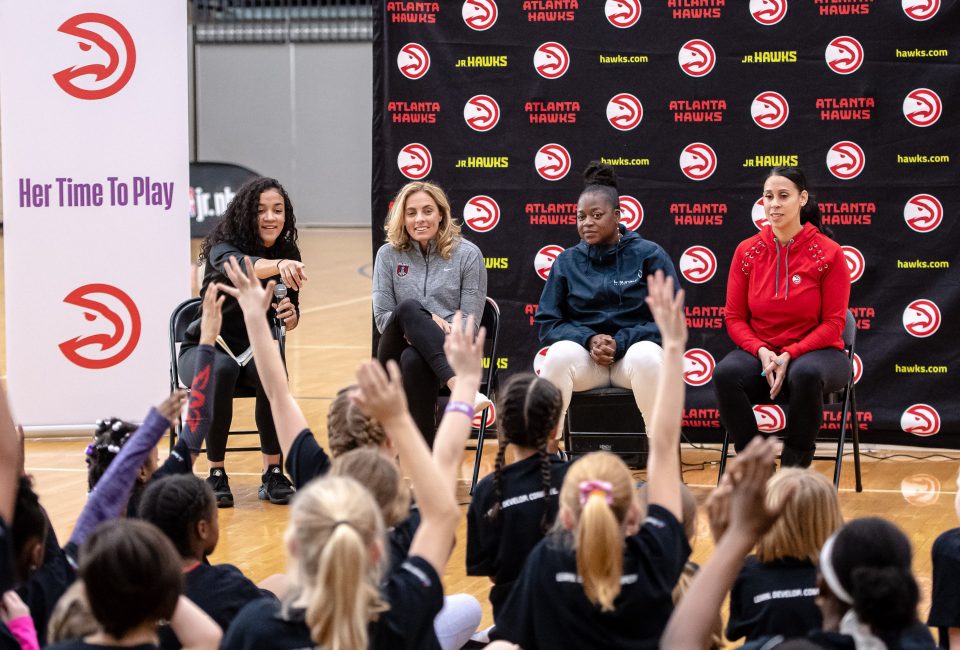 Atlanta Hawks impact 90 girls at Lady Ballers clinic