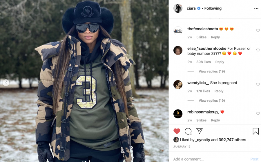 Ciara Announces She's Pregnant With Baby No. 3 (photos)