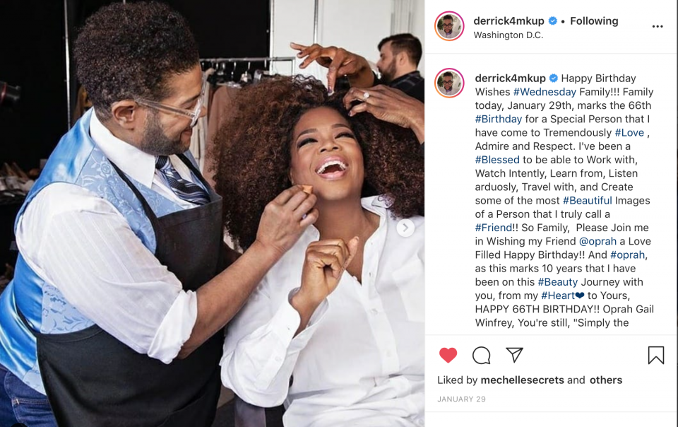 Oprah's makeup artist Derrick Rutledge hosts celebration of life party in LA