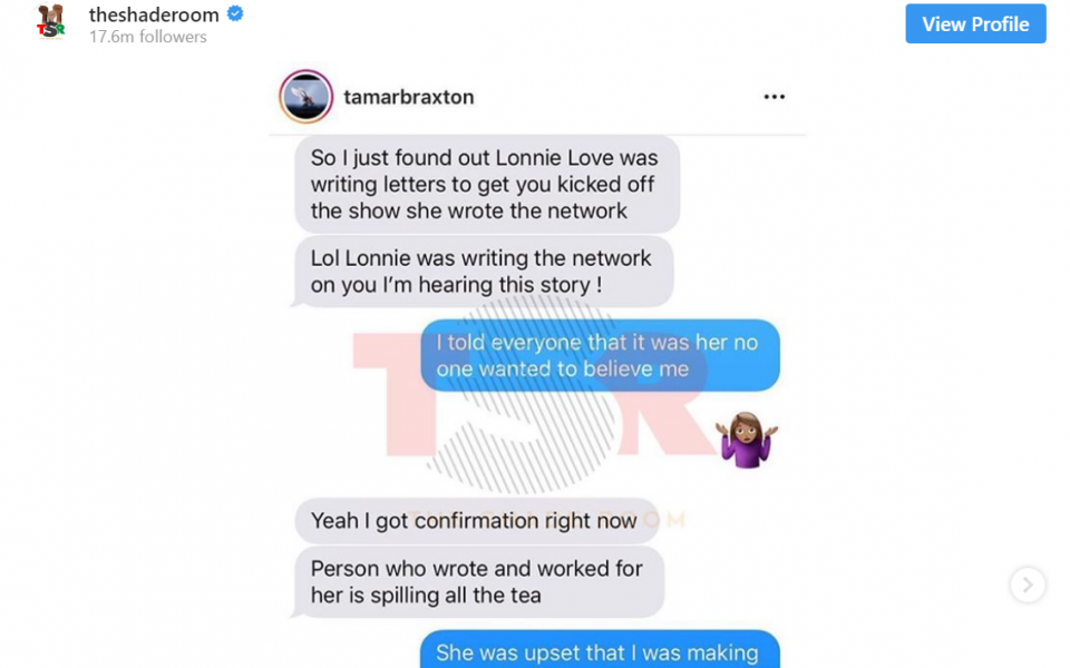 Loni Love's friend says comic had Tamar Braxton fired from 'The Real' (video)