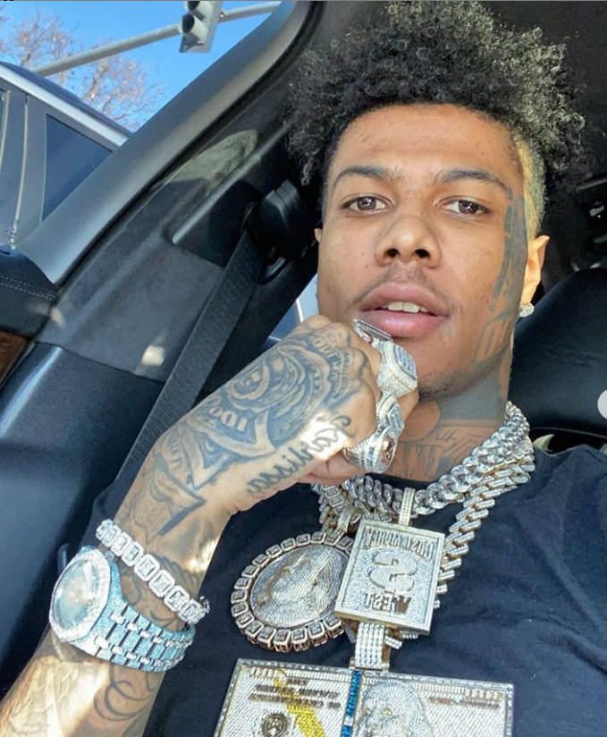 Blueface blasted for joking about George Floyd while buying furniture
