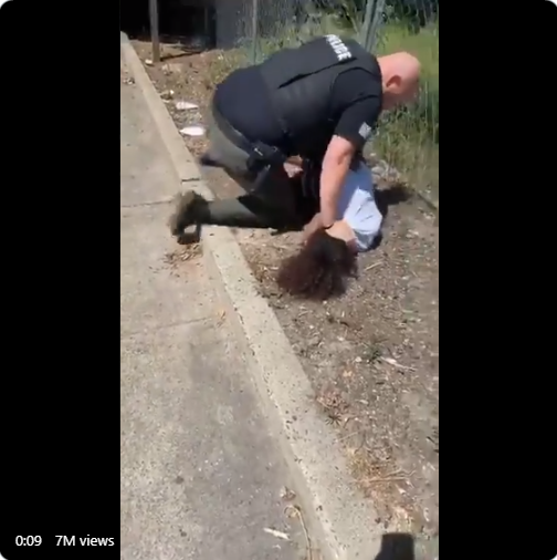 14-year-old Black teen manhandled and punched by White officer (video)