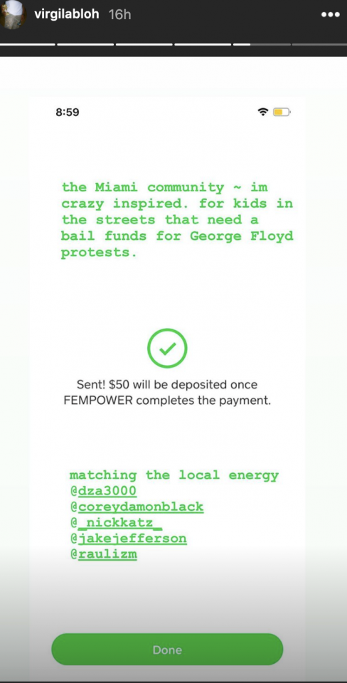 Virgil Abloh draws scorn, anger after contributing $50 to bail funds for protesters