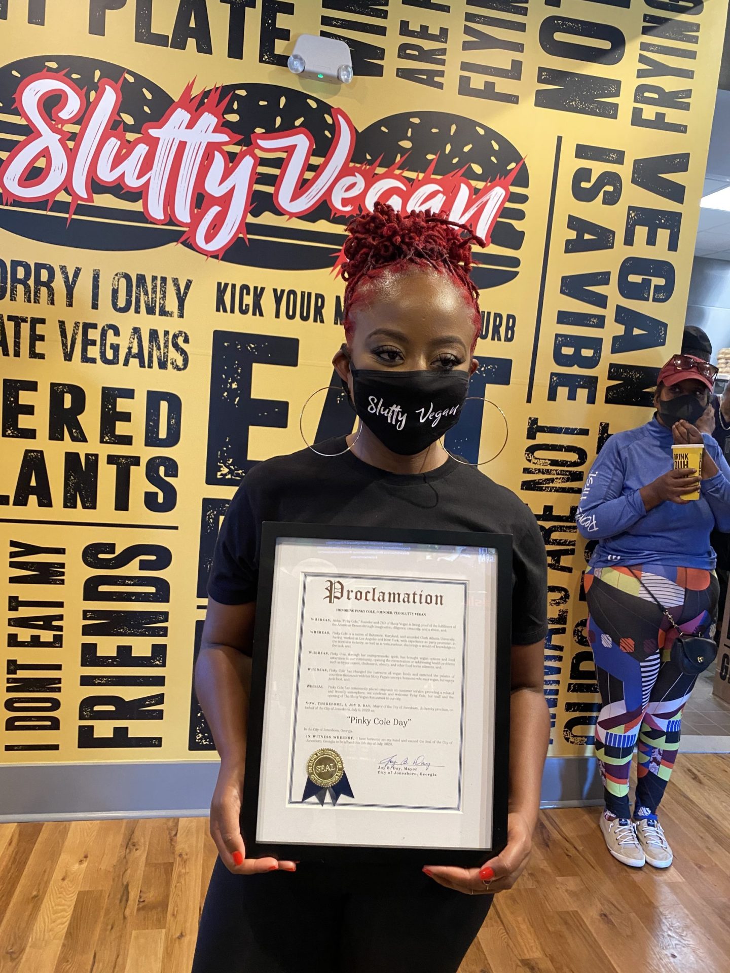 CEO Pinky Cole celebrates grand opening of 2nd Slutty Vegan location