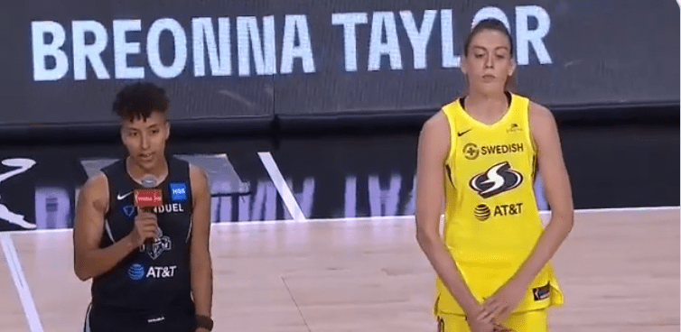 WNBA stars walk off during national anthem in support of Breonna Taylor (video)