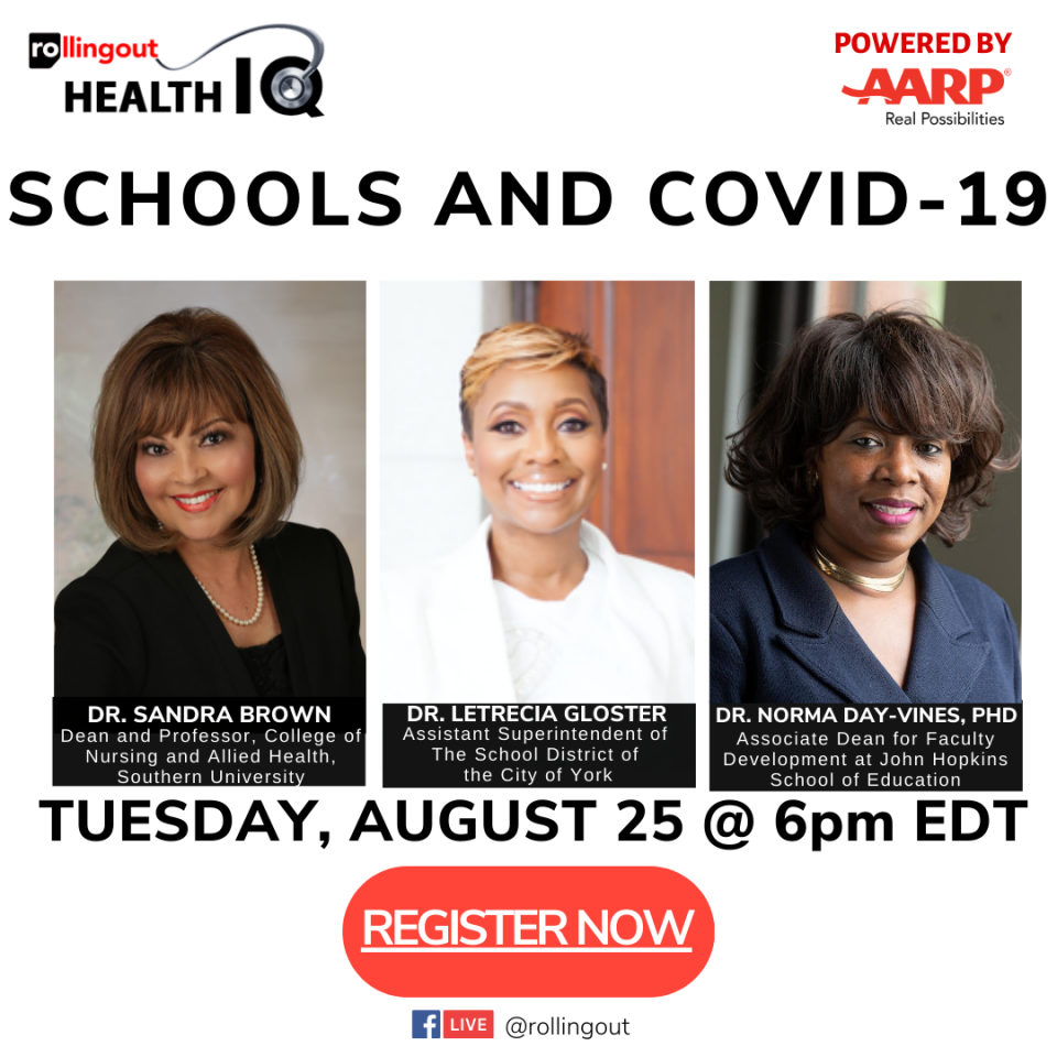 Aug. 25: Join AARP+Health IQ for a discussion on 'Schools and COVID-19'