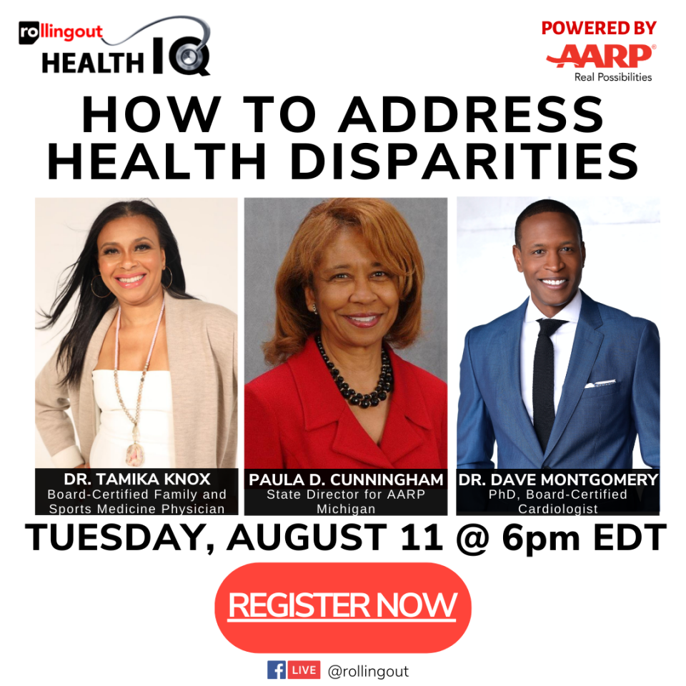 AARP + Health IQ: How to address health disparities at 6 p.m. Aug. 11